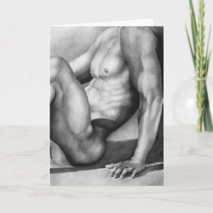 Kunstskizze für Muskelmännchen Karte