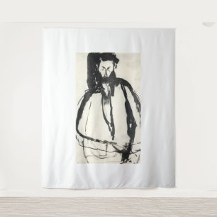 Kunststil von Amedeo Modigliani Wandteppich