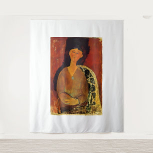 Kunststil von Amedeo Modigliani Wandteppich