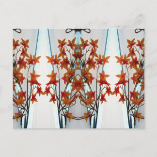 Kunststoffblätter & Symmetrie Zwei Postkarte