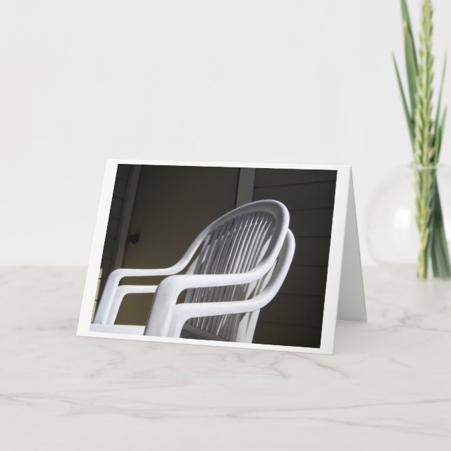 Kunststoffstühle verbunden karte (Vorderseite)