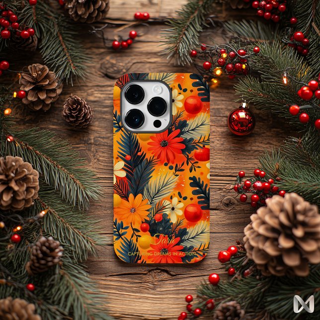 Kunsturlaub - Vibrierende Blumen und Ornamente Case-Mate iPhone Hülle (Von Creator hochgeladen)