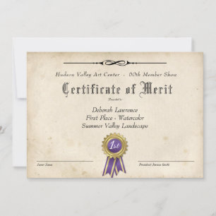 KUNSTVERGABENBESCHEINIGUNG FÜR MUSTER