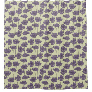KunstVintager Blumenmusterhintergrund Duschvorhang