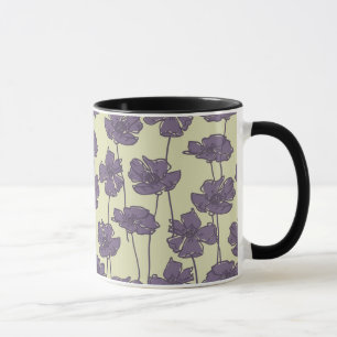 KunstVintager Blumenmusterhintergrund Tasse