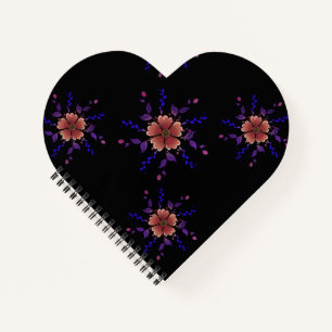 Kunstvolle, fantastische Kupfer- und Purpur-Volks  Notizbuch