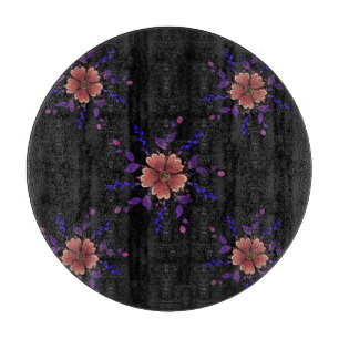 Kunstvolle, skurrile Kupfer- und Purpur-Volks kuns Schneidebrett