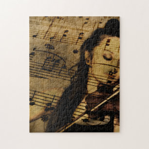Kunstvolle Violinenmusik Puzzle