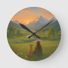 Kunstvolle Wanduhr 