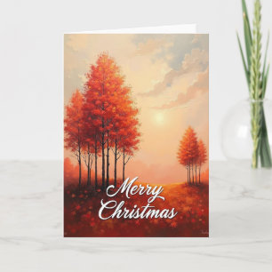 Kunstvolle Weihnachtskarte Karte