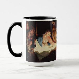 Kunstvolle Weihnachtskrippe als Geschenk für einen Tasse