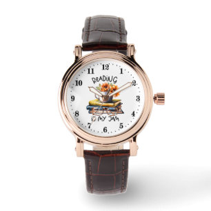 Kunstvolle Worte für Leser von süßen Lesestoffen Armbanduhr