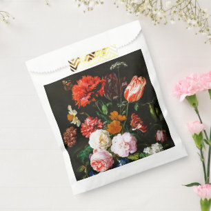 Kunstvoller Druck einer düsteren floralen Botanik  Geschenktütchen