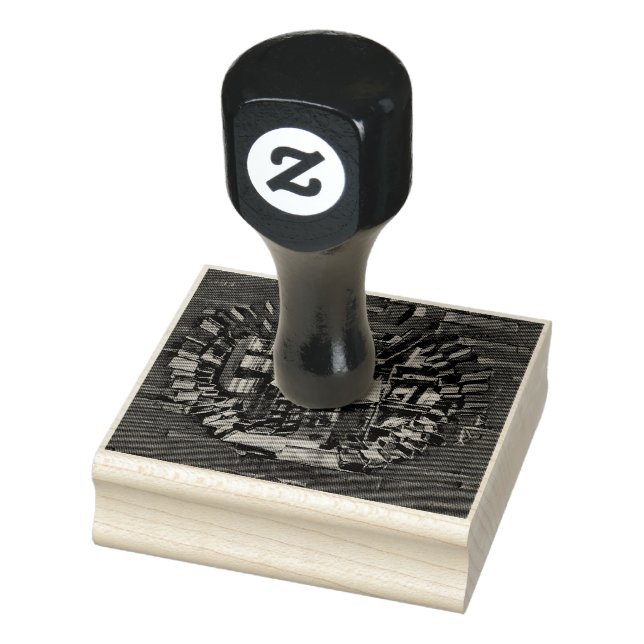 Kunstwerk für Buchliebhaber Gummistempel (Stempel)