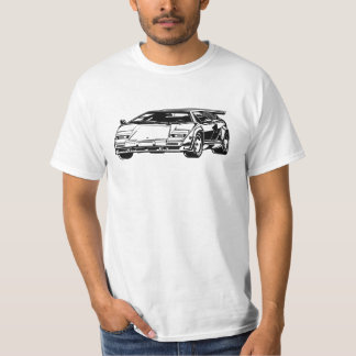 Kunstwerk Grafik Lambo Countach LP5000 Illustratio T-Shirt