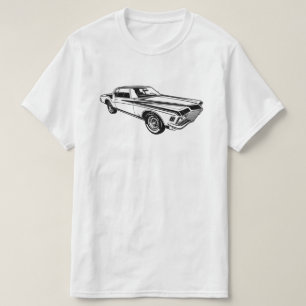 Kunstwerk Illustration Buick Riviera GS 1971 Vorde T-Shirt