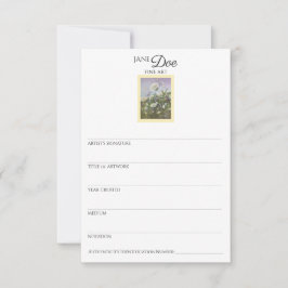 Kunstwerk-Informationskarte Einladung