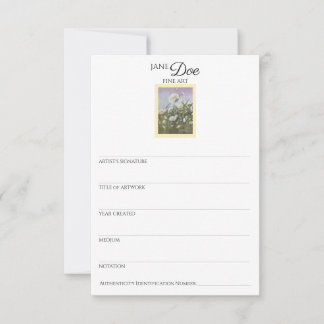 Kunstwerk-Informationskarte Einladung