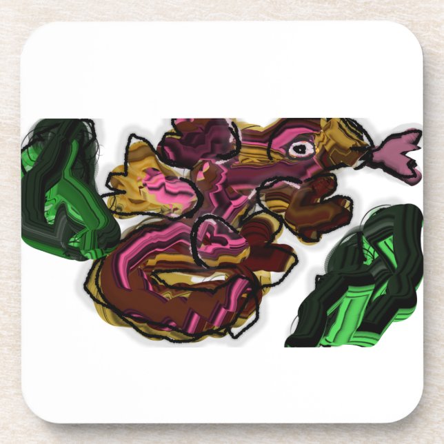 Kunstwerk Lizard Getränkeuntersetzer (Vorderseite)