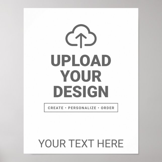 Kunstwerk- und Textdesign Poster (Vorne)