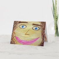Kunstwerk zum lustigen Geburtstag eines Gesichts