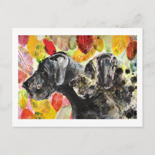 Kunstwerke Deutsche Doggen Postkarte