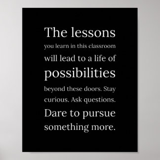 Kunstwerke - Geschenke für Lehrer und Klassenzimme Poster