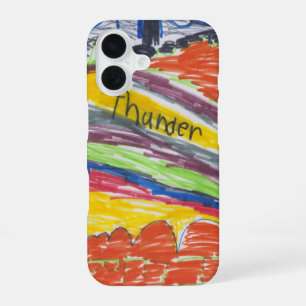 Kunstwerke von Kindern als Erinnerungsstück, Kunst iPhone 16 Hülle