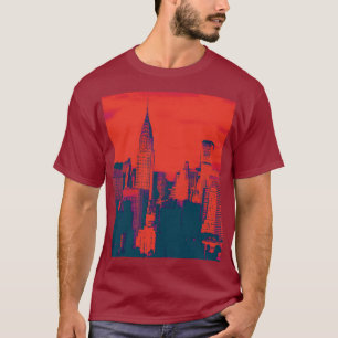 Kunstwerke von Pop Art Maroon, New York City T-Shirt