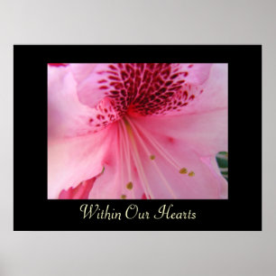 Kunstwerke Within Our Hearts Pink Rhododendron Poster