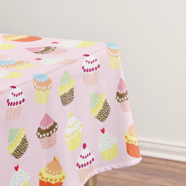 KUPCAKES PINK PATTERN PARTY TABLECLOTH TISCHDECKE (Beispiel)