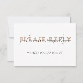 KUPER TYPOGRAPHY Hand Letter Wedding RSVP Einladung