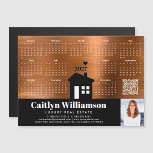 Kupfer-2027-Kalender-Makler-Foto-QR-Code-Magnet Magnetkarte
