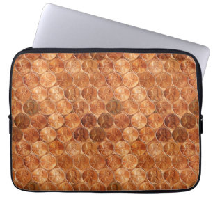 Kupfer Abraham Lincoln penny, 1 Cent Kupfer 13" Laptopschutzhülle