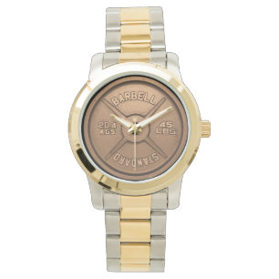 Kupfer-Barbellplatte Armbanduhr