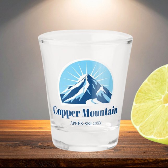 Kupfer Berg Colorado Après Ski Shot glass Schnapsglas (Von Creator hochgeladen)