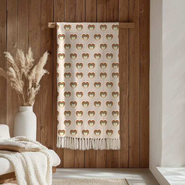 Kupfer-Blumen-Decke Pastell Boho-Home-Stil Fleecedecke (Copper Floral Blanket Pastel Boho Home Style)