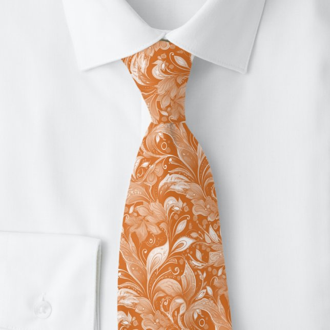 Kupfer Botanik Batik Krawatte (Von Creator hochgeladen)