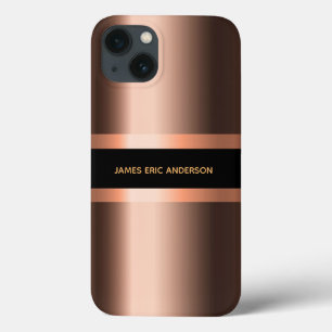Kupfer Bronze metallische schwarze männliche Bezei Case-Mate iPhone Hülle