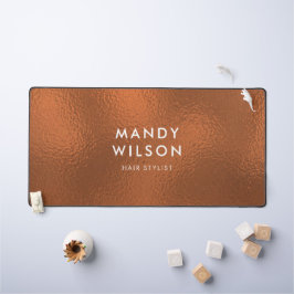 Kupfer Bronze Shine Stilvolle IMITATE FOIL LARGE Schreibtischunterlage