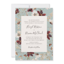 Kupfer-Burgund-Wildblume | Aquamarin Traditionell