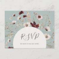 Kupfer-Burgund-Wildblume | Aquamarine Hochzeit RSV