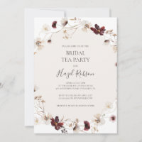 Kupfer-Burgund-Wildblume | Bridal Tea Party