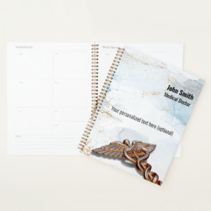 Kupfer Caduceus Rose Gold Luxus Marmor Planer