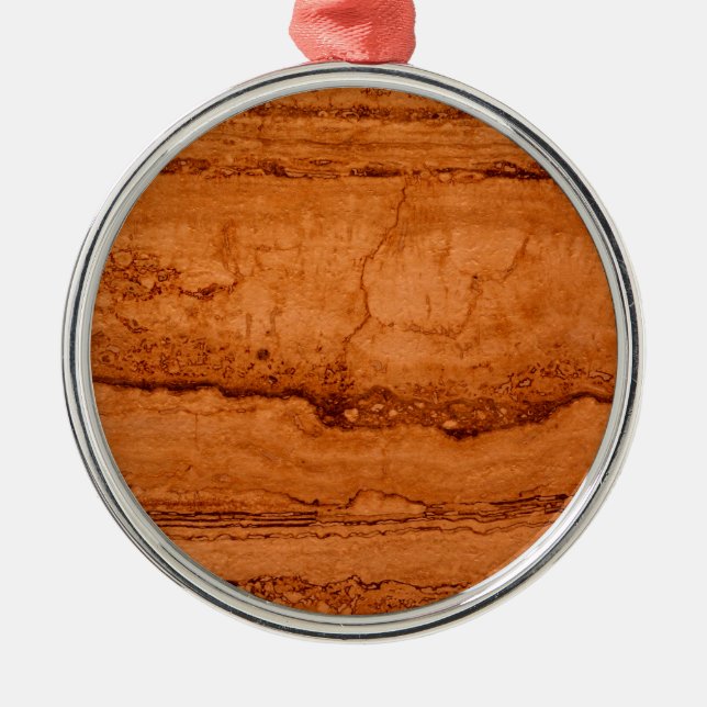 Kupfer Canyon Granit, bernsteinfarbenes Gold Sedon Silbernes Ornament (Vorne)