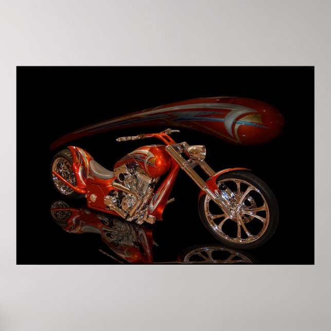 Kupfer-Chopper Poster (Vorne)