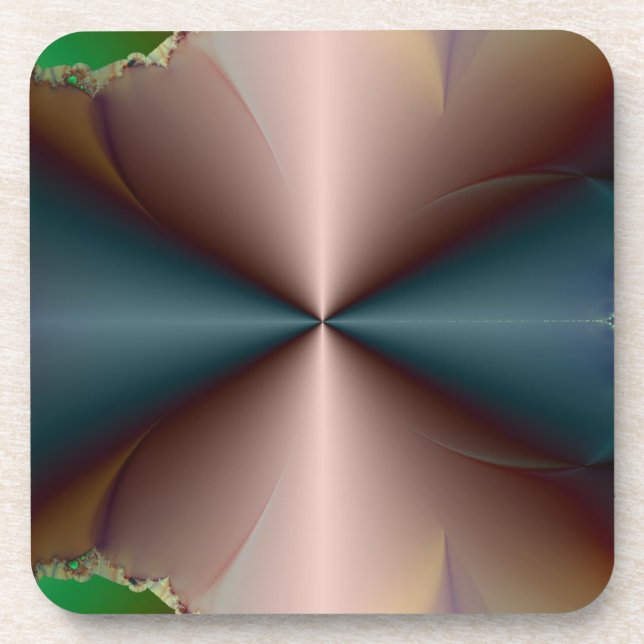 Kupfer Cones Meet Getränkeuntersetzer (Vorderseite)