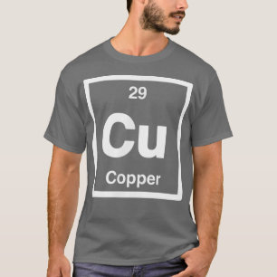 Kupfer - Cu - Periodischer Elementkatalog - Wissen T-Shirt