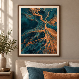 Kupfer-Delta-Kunstprint Poster