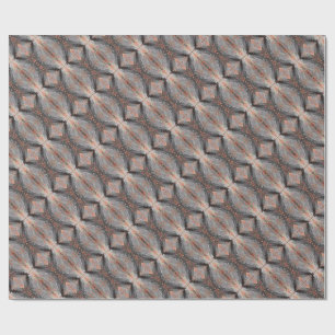 Kupfer-Diamant-Webmuster Geschenkpapier